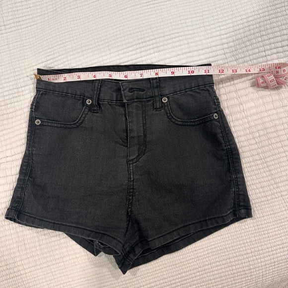 like new 00/23/24 brandy melville stretchy black denim shorts - Picture 4 of 4